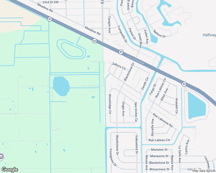 map of restaurants, bars, coffee shops, grocery stores, and more near 13001 Mullins Lane in Fort Myers