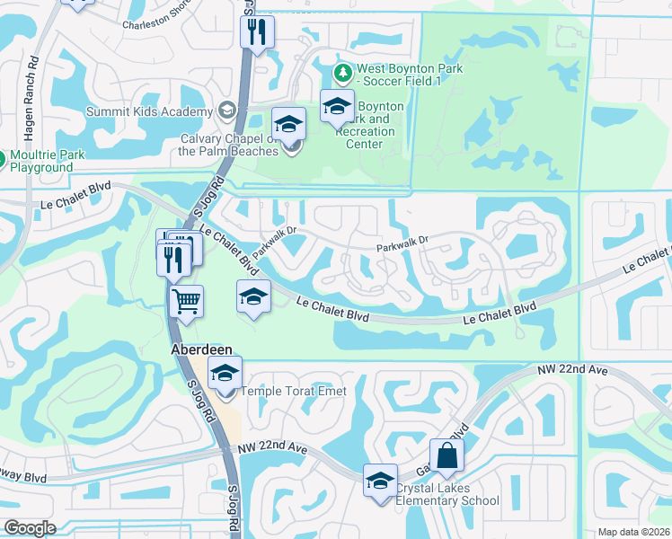 map of restaurants, bars, coffee shops, grocery stores, and more near 8362 Mooring Circle in Boynton Beach