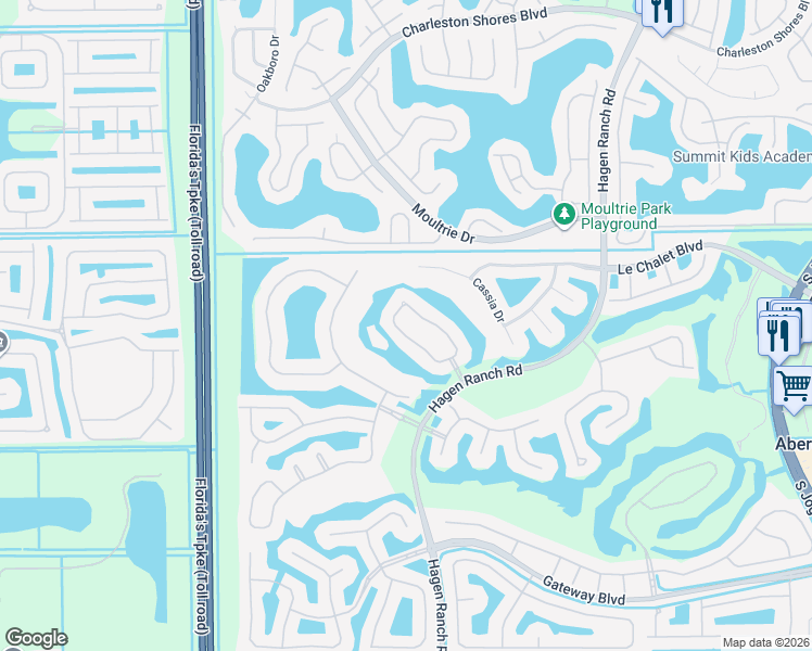 map of restaurants, bars, coffee shops, grocery stores, and more near 8229 Horseshoe Bay Road in Boynton Beach
