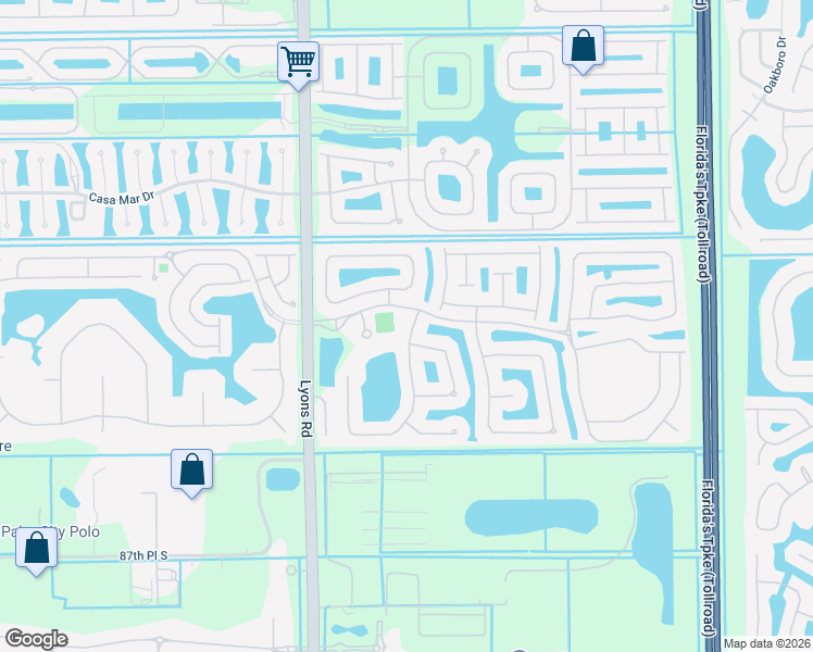 map of restaurants, bars, coffee shops, grocery stores, and more near 8233 Marsala Way in Boynton Beach