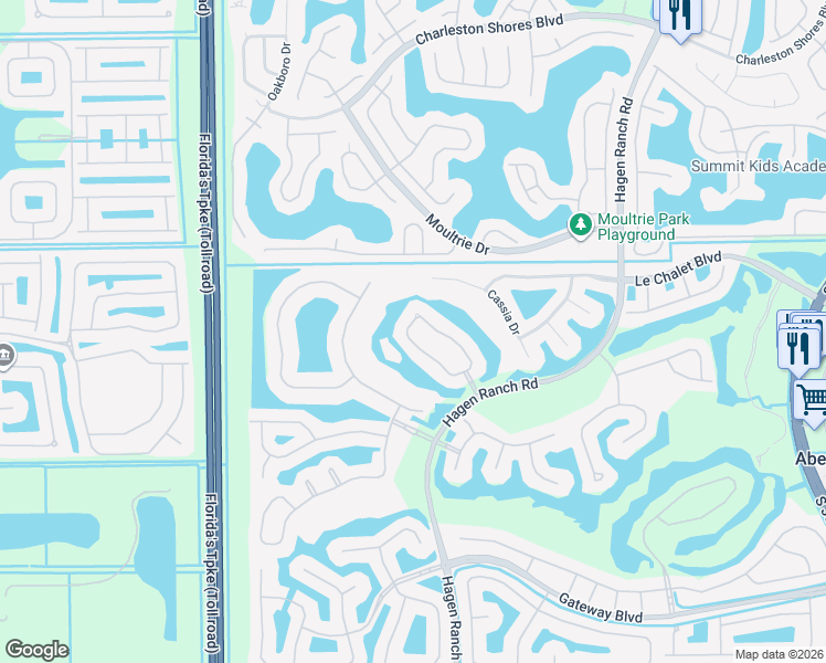 map of restaurants, bars, coffee shops, grocery stores, and more near 8229 Horseshoe Bay Road in Boynton Beach