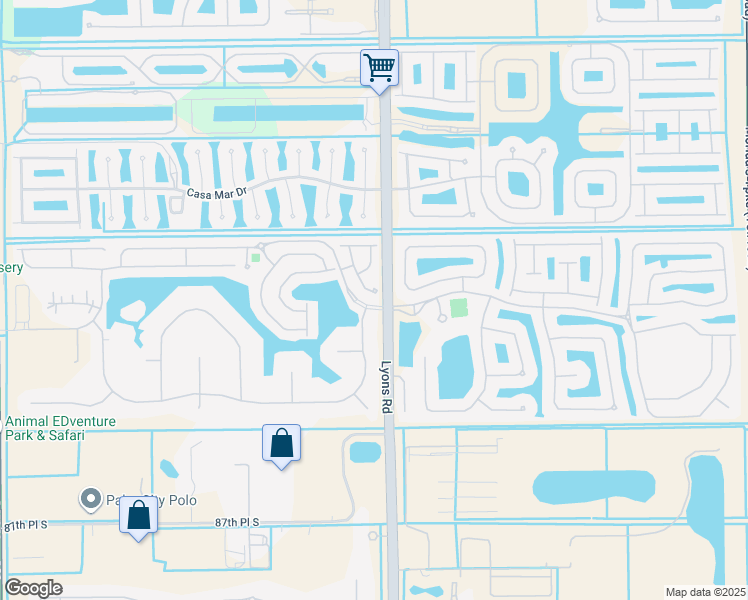 map of restaurants, bars, coffee shops, grocery stores, and more near 8167 Bellagio Lane in Boynton Beach