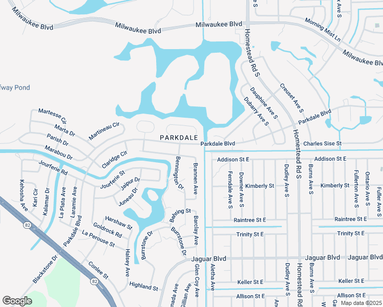 map of restaurants, bars, coffee shops, grocery stores, and more near 437 Broadmoor Street in Lehigh Acres