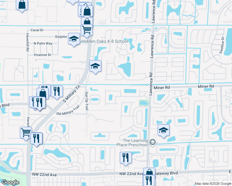 map of restaurants, bars, coffee shops, grocery stores, and more near 4308 Star Ruby Boulevard in Boynton Beach