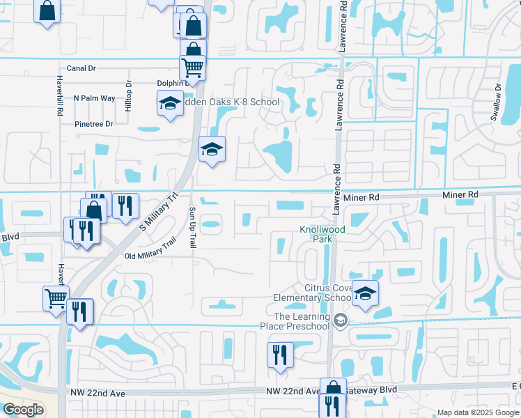 map of restaurants, bars, coffee shops, grocery stores, and more near 4308 Star Ruby Boulevard in Boynton Beach