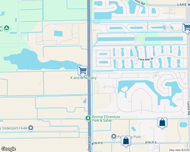 map of restaurants, bars, coffee shops, grocery stores, and more near 9950 Lago Drive in Boynton Beach