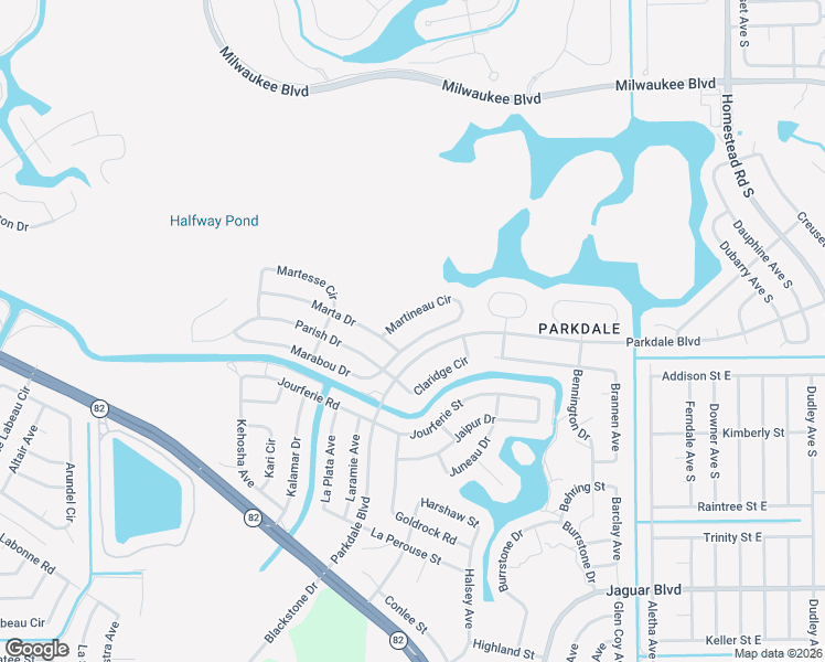 map of restaurants, bars, coffee shops, grocery stores, and more near 393 Martineau Circle in Lehigh Acres
