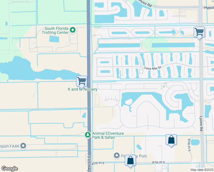 map of restaurants, bars, coffee shops, grocery stores, and more near 9814 Porta Leona Lane in Boynton Beach