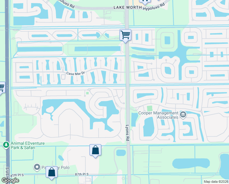map of restaurants, bars, coffee shops, grocery stores, and more near 8108 Briantea Drive in Boynton Beach