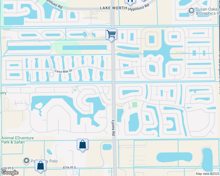 map of restaurants, bars, coffee shops, grocery stores, and more near 8020 Briantea Drive in Boynton Beach