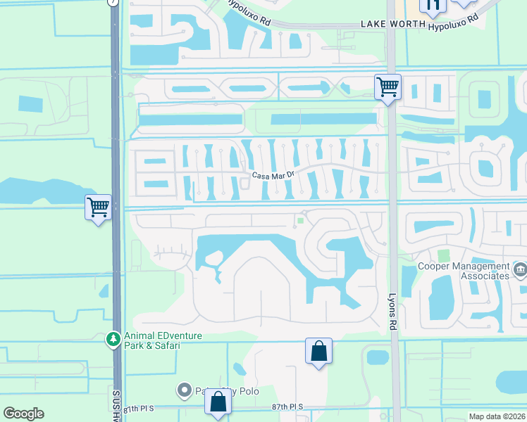 map of restaurants, bars, coffee shops, grocery stores, and more near 9469 Verona Lakes Boulevard in Boynton Beach