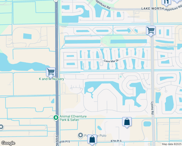 map of restaurants, bars, coffee shops, grocery stores, and more near 9583 Verona Lakes Boulevard in Boynton Beach