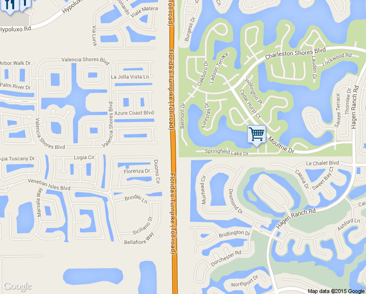 map of restaurants, bars, coffee shops, grocery stores, and more near 7871 Belmont Drive in Lake Worth