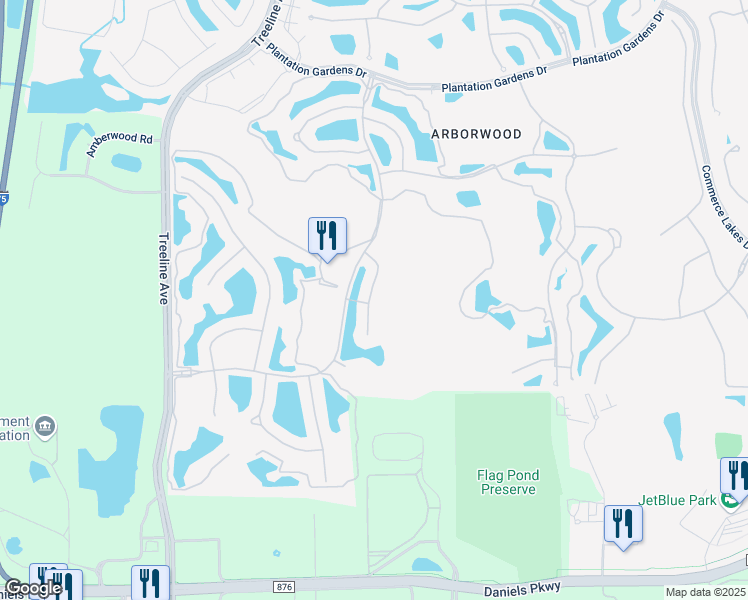map of restaurants, bars, coffee shops, grocery stores, and more near 12855 New Market Street in Fort Myers