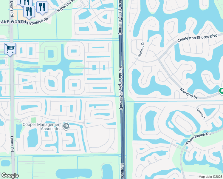 map of restaurants, bars, coffee shops, grocery stores, and more near 7901 Seagrape Shores Drive in Lake Worth