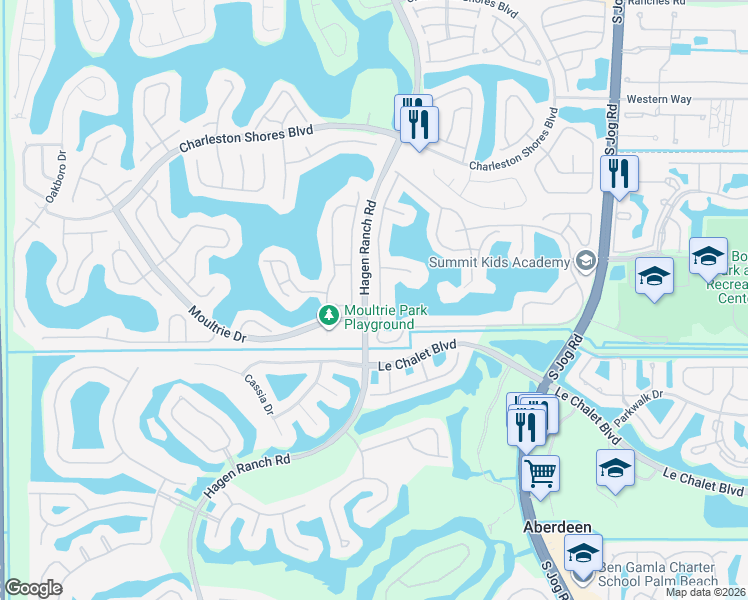 map of restaurants, bars, coffee shops, grocery stores, and more near 7082 Lake Island Drive in Lake Worth