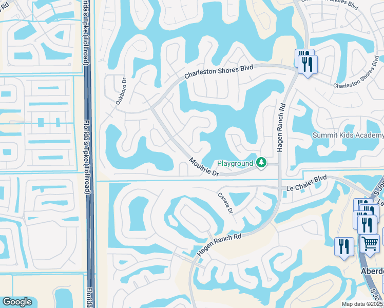 map of restaurants, bars, coffee shops, grocery stores, and more near 7729 Cedar Hurst Court in Lake Worth