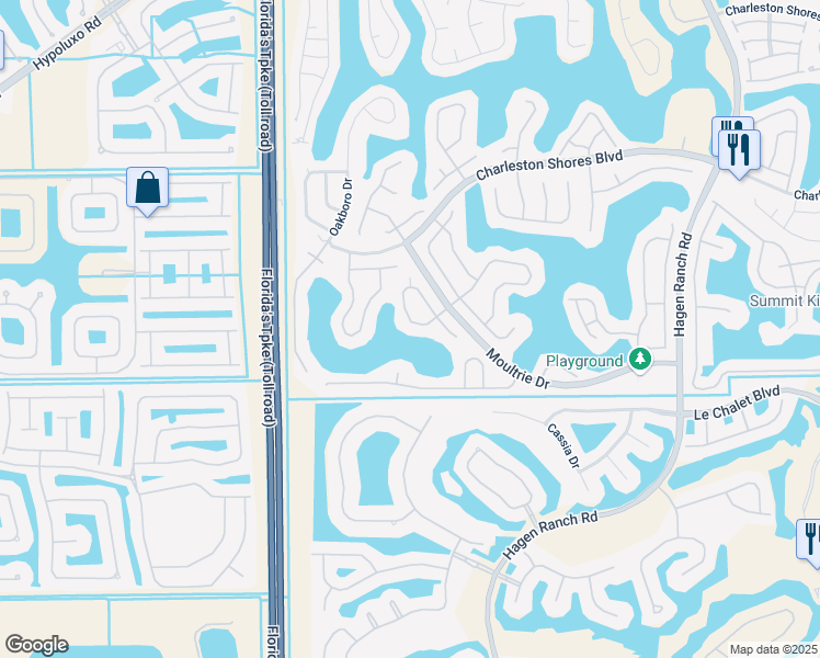 map of restaurants, bars, coffee shops, grocery stores, and more near 7794 Hoffy Circle in Lake Worth