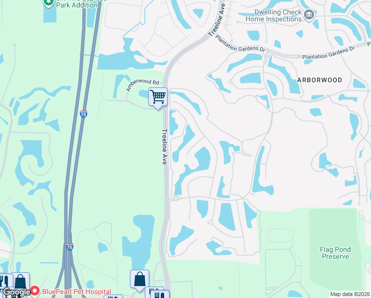 map of restaurants, bars, coffee shops, grocery stores, and more near 10113 Salisbury Court in Fort Myers