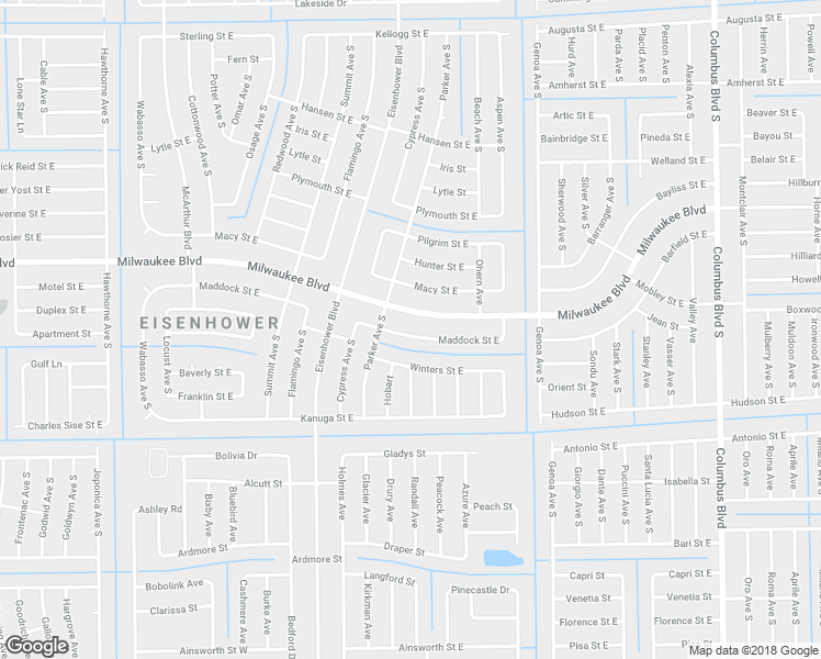 map of restaurants, bars, coffee shops, grocery stores, and more near 1023 Maddock Street East in Lehigh Acres