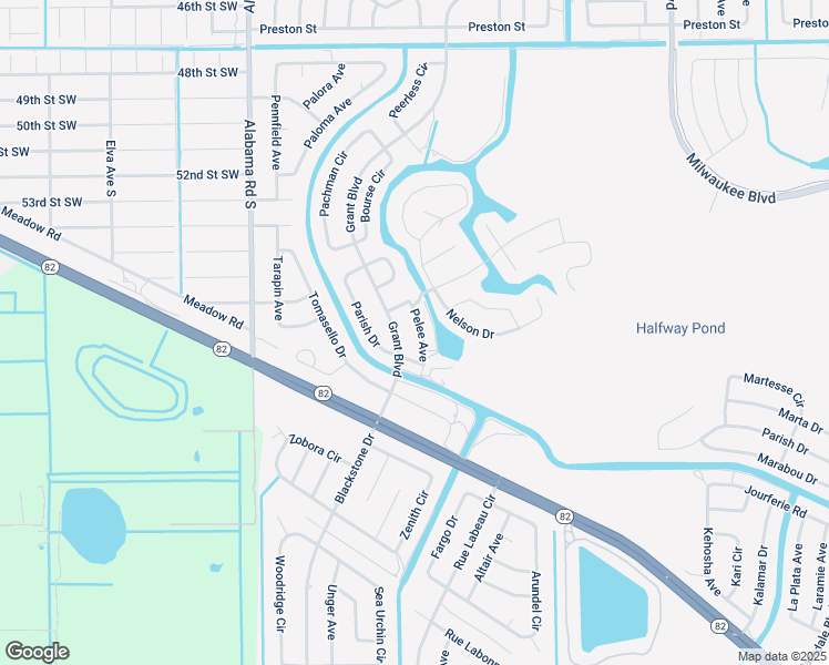 map of restaurants, bars, coffee shops, grocery stores, and more near 606 Pelee Avenue in Lehigh Acres