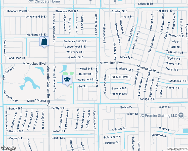 map of restaurants, bars, coffee shops, grocery stores, and more near 878 Duplex Street East in Lehigh Acres