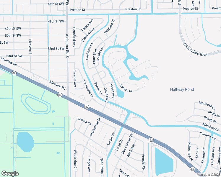 map of restaurants, bars, coffee shops, grocery stores, and more near 606 Pelee Ave in Lehigh Acres