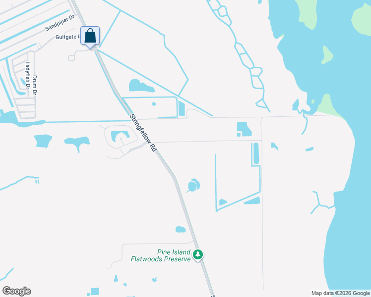 map of restaurants, bars, coffee shops, grocery stores, and more near 6820 Stringfellow Road in Saint James City