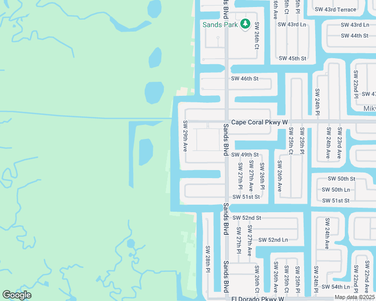map of restaurants, bars, coffee shops, grocery stores, and more near 4837 Southwest 29th Avenue in Cape Coral