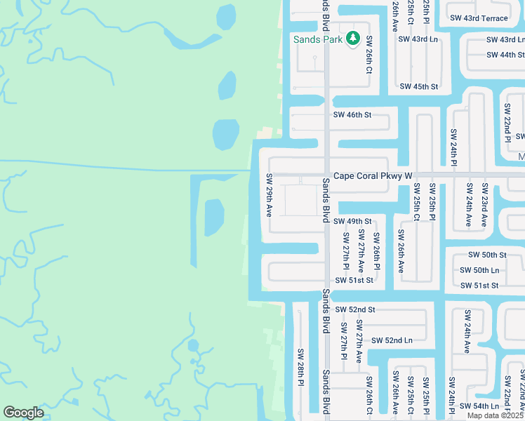 map of restaurants, bars, coffee shops, grocery stores, and more near 4837 Southwest 29th Avenue in Cape Coral