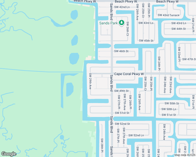 map of restaurants, bars, coffee shops, grocery stores, and more near 2839 Sunset Pointe Circle in Cape Coral