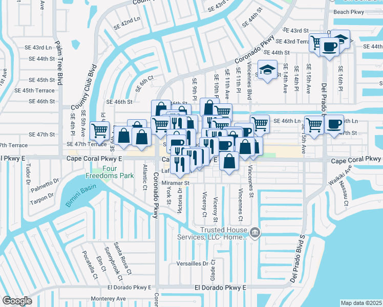 859 Cape Coral Parkway East Cape - Lng= 81.9550585 