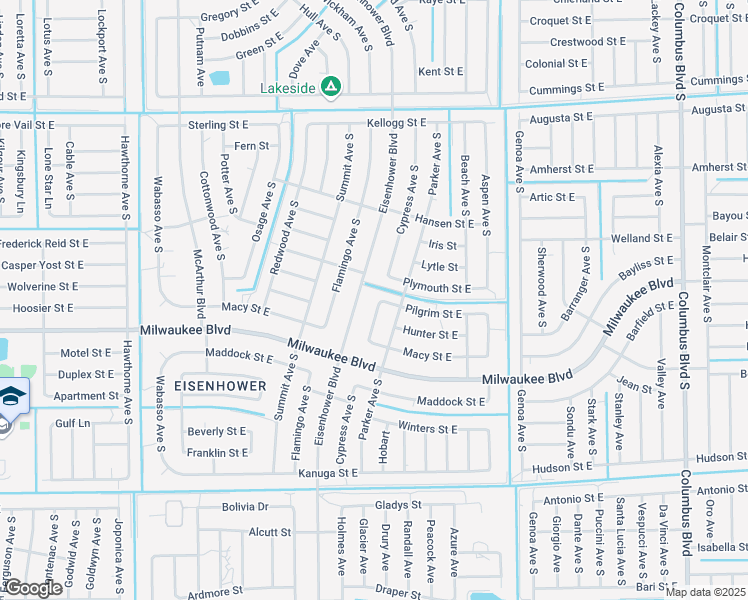 map of restaurants, bars, coffee shops, grocery stores, and more near 564 Cypress Avenue South in Lehigh Acres