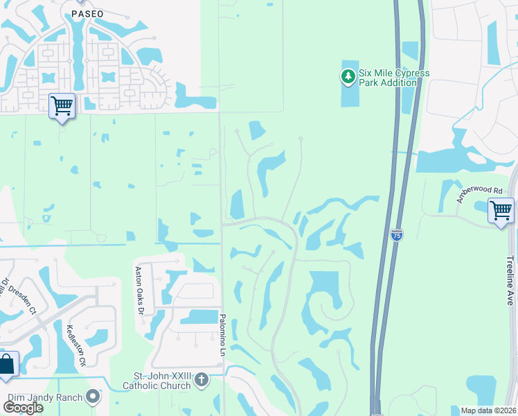 map of restaurants, bars, coffee shops, grocery stores, and more near 12591 Vittoria Way in Fort Myers