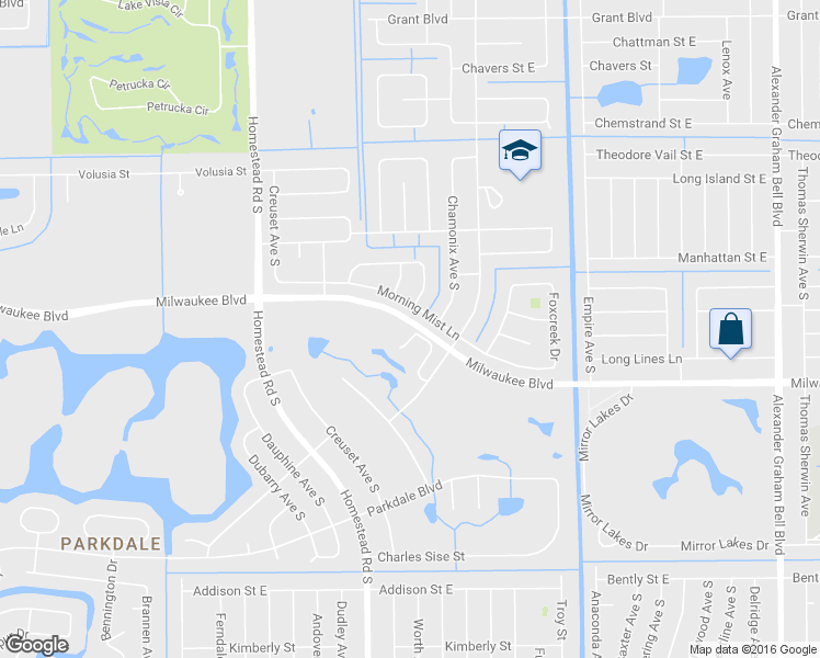 map of restaurants, bars, coffee shops, grocery stores, and more near 606 Aston Lake Court in Lehigh Acres