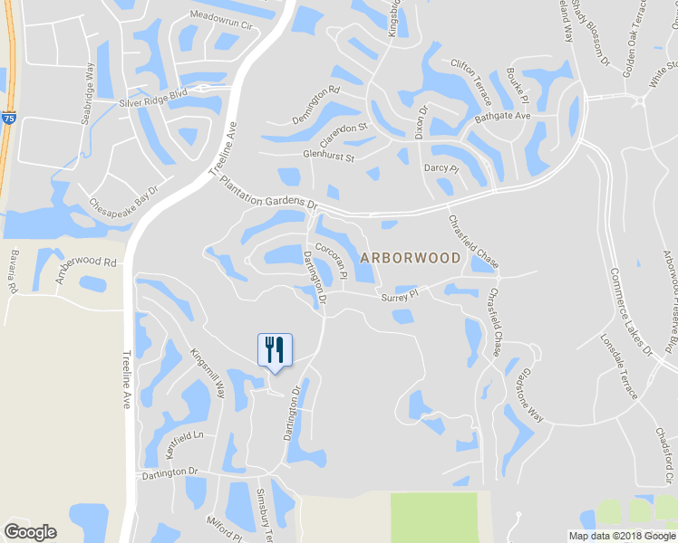 map of restaurants, bars, coffee shops, grocery stores, and more near 12178 Corcoran Place in Fort Myers