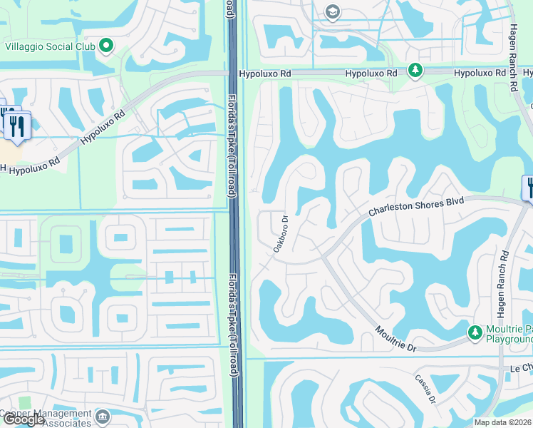 map of restaurants, bars, coffee shops, grocery stores, and more near 7617 Trenton Drive in Lake Worth