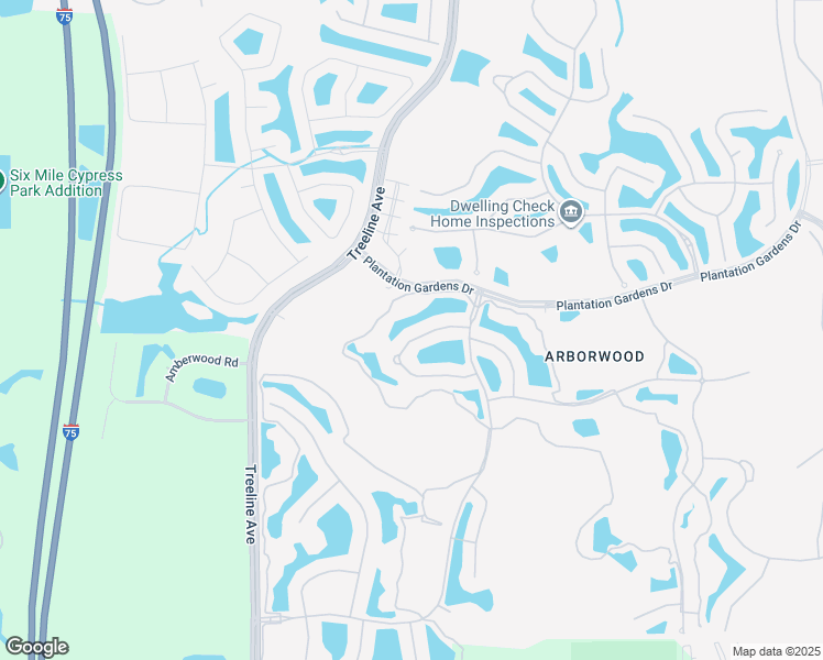map of restaurants, bars, coffee shops, grocery stores, and more near 10261 Glastonbury Circle in Fort Myers