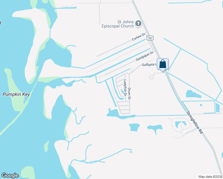 map of restaurants, bars, coffee shops, grocery stores, and more near 7264 Cobiac Drive in Saint James City