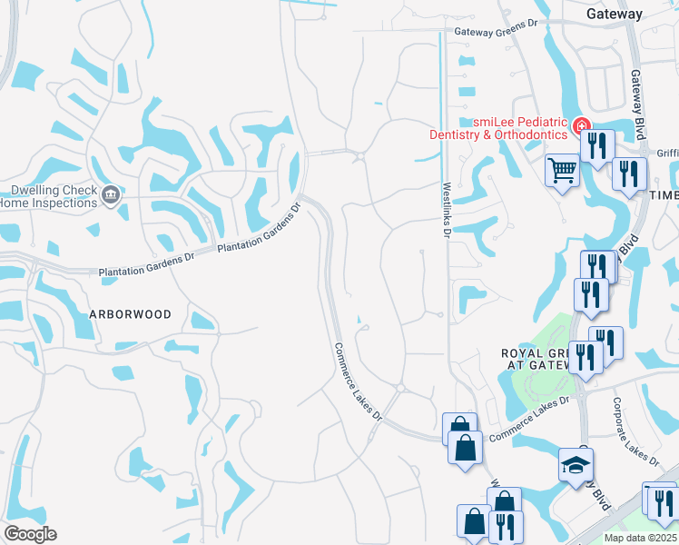 map of restaurants, bars, coffee shops, grocery stores, and more near 12162 Sussex Street in Fort Myers