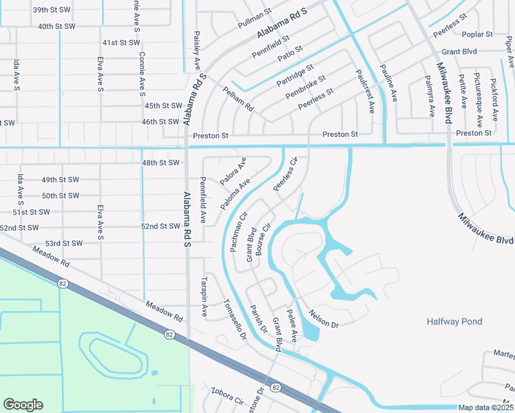 map of restaurants, bars, coffee shops, grocery stores, and more near 543 Pachman Circle in Lehigh Acres