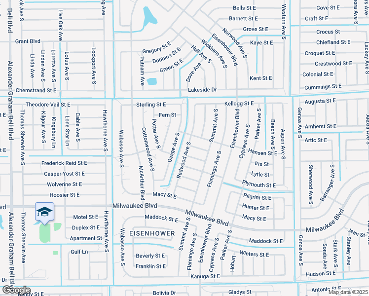 map of restaurants, bars, coffee shops, grocery stores, and more near 953 Lytle Street in Lehigh Acres