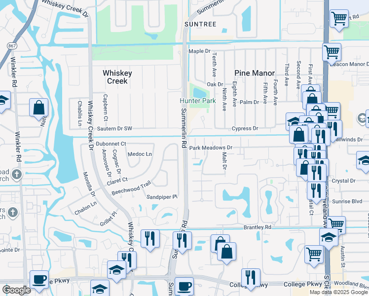 Summerlin Road & Park Meadows Drive, Whiskey Creek FL Walk Score
