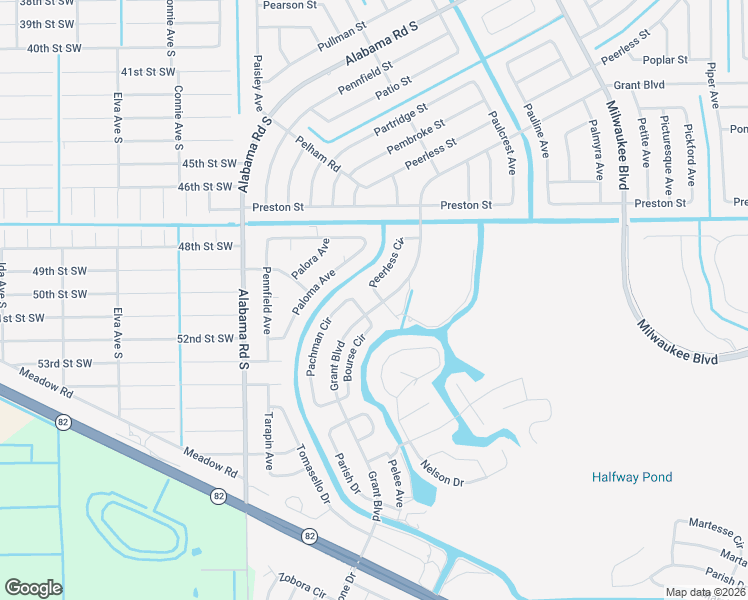 map of restaurants, bars, coffee shops, grocery stores, and more near 543 Bourse Circle in Lehigh Acres