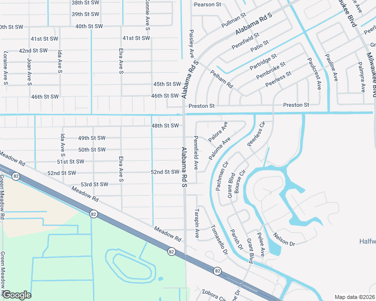 map of restaurants, bars, coffee shops, grocery stores, and more near 986 Alabama Road South in Lehigh Acres