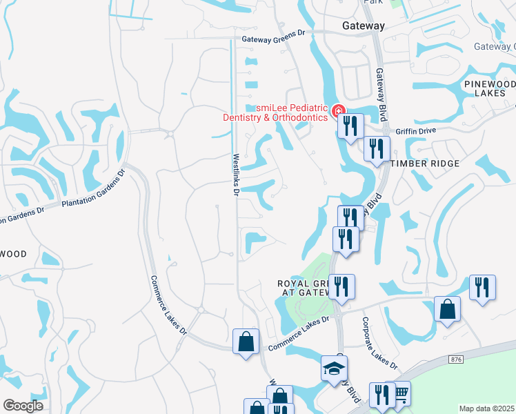 map of restaurants, bars, coffee shops, grocery stores, and more near 12030 Santaluz Drive in Fort Myers