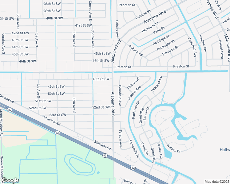 map of restaurants, bars, coffee shops, grocery stores, and more near 998 Alabama Road South in Lehigh Acres