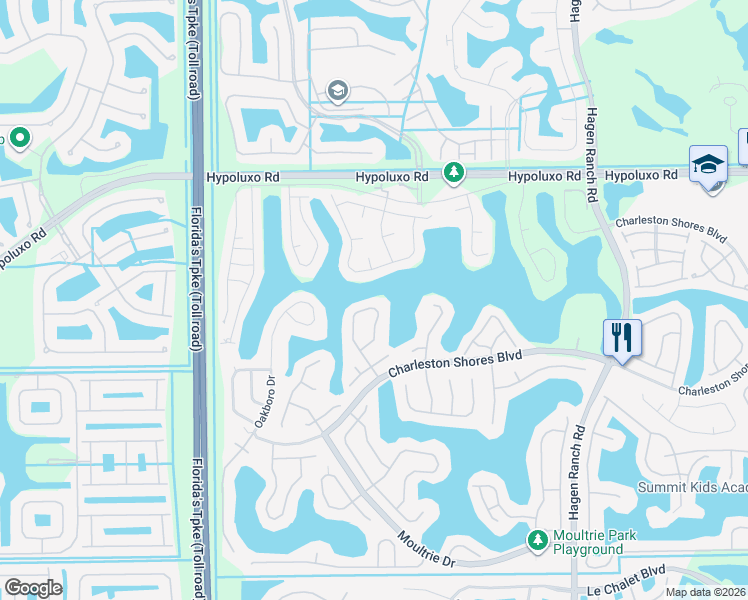 map of restaurants, bars, coffee shops, grocery stores, and more near 7390 Anadale Circle in Lake Worth