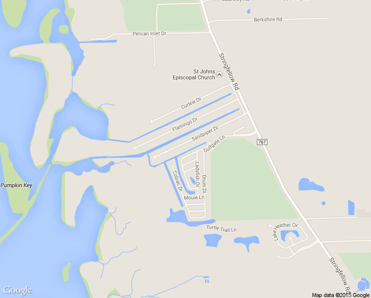 map of restaurants, bars, coffee shops, grocery stores, and more near 4997 Sandpiper Drive in Saint James City