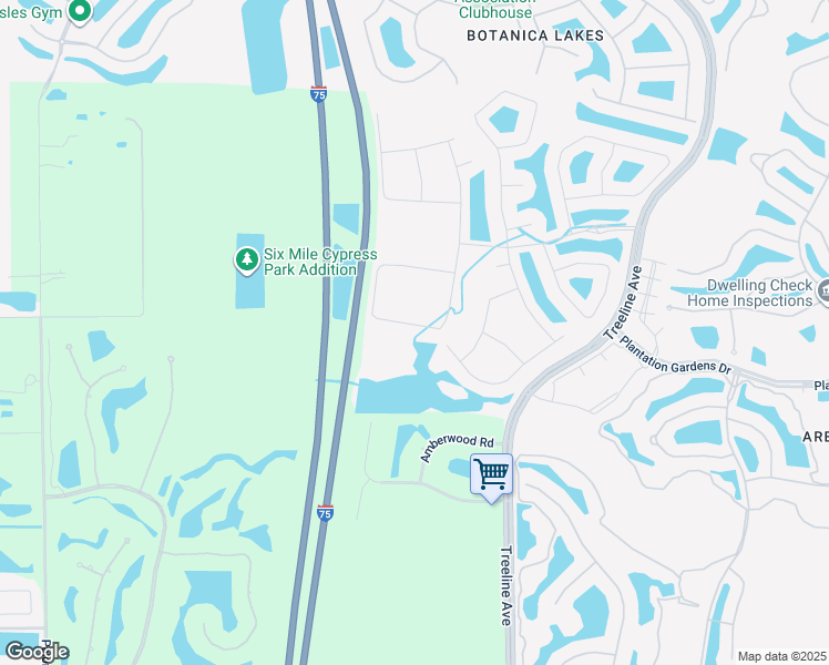 map of restaurants, bars, coffee shops, grocery stores, and more near 10001 Chesapeake Bay Drive in Fort Myers